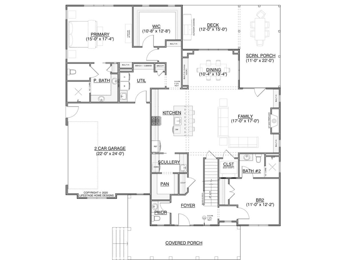 LifeStage Home Designs | 2 Story Plans | Honeycomb Farmhouse